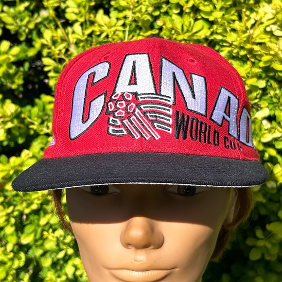 Vintage World Cup 1994 ⚽️ Team Canada Soccer snapback cap hat Apex Football - Picture 3 of 17